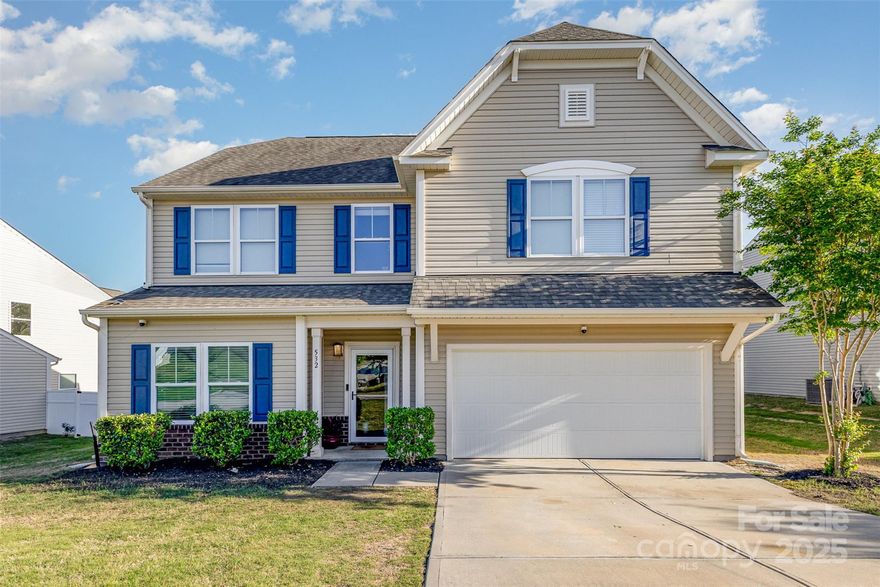 Appraised for 460,000! Nestled in a picturesque setting by the pond, this breathtaking two-story home offers both elegance and functionality. The Kipling boasts over 2,700 sq. ft. of heated living space.
Step inside to an open and airy main level, where rich hardwood flooring, neutral tones, and abundant natural light create a warm and inviting ambiance. The thoughtfully designed kitchen allows you to prepare meals while effortlessly engaging with family and guests. A private office/study, formal dining room, and built-in "drop-zone" add convenience and sophistication.
Upstairs, all bedrooms, including the serene primary suite, offer a peaceful retreat away from the main living areas.
Outside, the backyard is your own private oasis. Enjoy tranquil pond views from the covered patio, ideal for unwinding after a long day or entertaining guests.
Located in a prime Rock Hill location, just minutes from interstates and highways, this home perfectly blends comfort, style, and convenience.