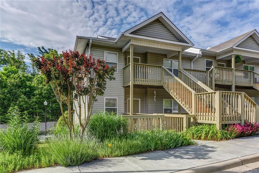 So much value for the price!!! Impeccably maintained, end unit condo, in highly desirable South Asheville location. Newer carpets, and updated appliances. Many aesthetic improvements, including a large pass through in the kitchen, which allows significantly more natural light into the unit, while simultaneously creating an open floor plan feel! Good sized master bedroom with ensuite bathroom. Large closets in both bedrooms, roomy bathrooms, and low HOA fees to boot!  This will not last long.