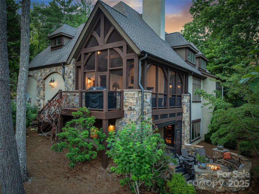 Snuggled into a quiet enclave in The Cliffs at Walnut Cove, the not-so-big home you’ve been seeking awaits. This charming cottage gives an architectural nod to Asheville’s European influence yet ensures well-appointed spaces for everyone. An extensive remodel to the kitchen and primary bath, as well as an expansion of the outdoor living space occurred in 2023.

Outdoor living reins supreme in Walnut Cove!  Indulge yourself in the luxurious hot tub hidden behind the retractable screen on the lower-level patio. Then dry off and warm up by the natural gas-powered fire pit mere steps away. 

Two generous guest suites downstairs and another one upstairs complement the main-floor primary bedroom. Here you enjoy easy access to Walnut Cove’s miles of hiking trails, streams and waterfalls, and standard-setting 18,000 square foot wellness center. World class golf, dining and merriment await you in Walnut Cove’s Club village a few minutes away, while Asheville’s best remains easy to explore.