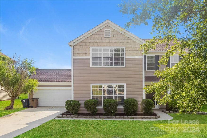 This spacious 3-bedroom, 2.5-bathroom pet-friendly home offers 2,314 sq. ft. of comfortable living. The kitchen is equipped with stainless steel appliances, including a refrigerator, microwave, range oven, and dishwasher. Enjoy the convenience of ceiling fans and window coverings. The home features a fenced yard, a porch, a patio, and an attached garage. Points of interest nearby include restaurants, schools, and retail services. Schedule a tour today!