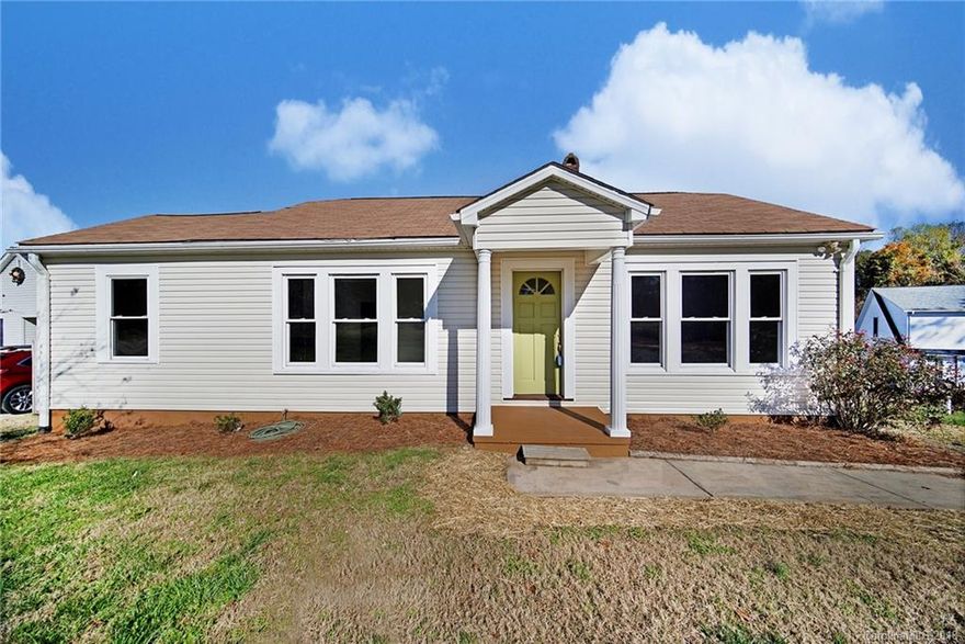 This charming home has been fully renovated.  It features beautiful hardwood floors and ceramic tile. The kitchen has a built in china cabinet and newly installed granite countertops.  Neutral colors throughout highlight the open living area.  This home has a nice size lot with newly refreshed landscaping.  Located close to downtown China Grove with easy access to I-85.