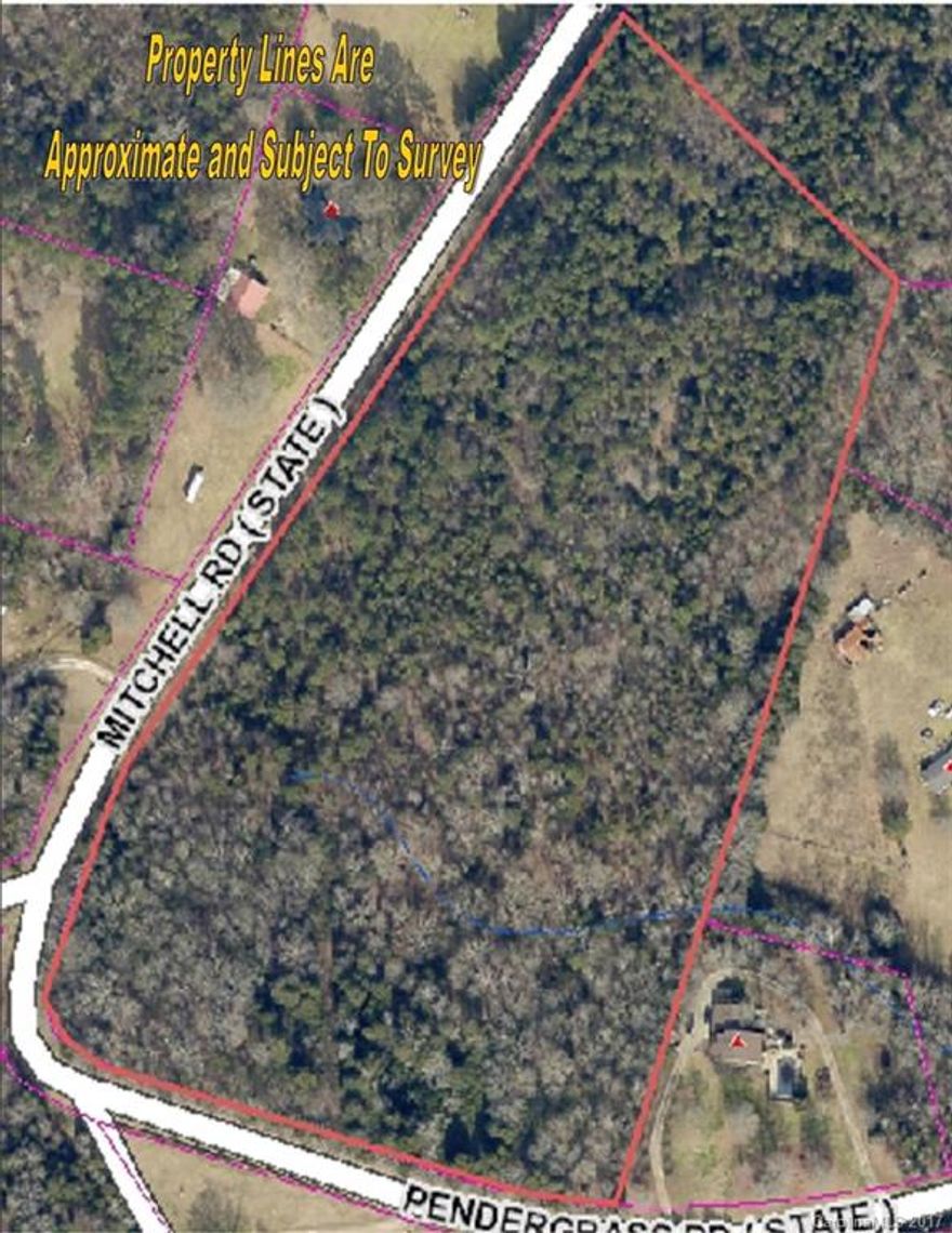 Great property just outside the city limits of York.  Easy access to Rock Hill, Charlotte and I-85.  This is a wooded tract with a nice gentle rolling topo that can be split for multiple homes.  Very private even with the two sides of road frontage.  Property could be cleared for some nice pasture or leave the trees for a large private home site.
