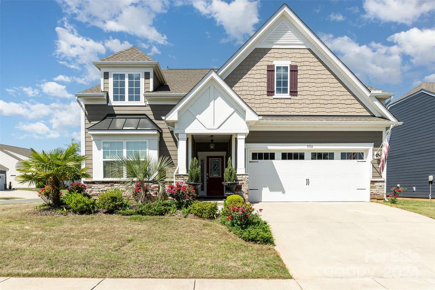 Welcome to Tree Tops, your dream 55+ private gated community! Full Time Guards & Lifestyle Director! This hard to find Extended Dover Model featuring a premium corner lot with a fenced manicured landscaped yard is sure to delight. This Three Bedroom Ranch is enhanced with an open floor plan & newly installed Shaw LVP Flooring throughout common areas. The home features 9 foot ceilings, Luxury Kitchen w/Gas Range/Oven, SS Appliances, Granite Counters, Tiled Backsplash opening to large extended living room, breakfast area which opens out to custom patio. Primary suite offers a large bedroom with a sitting room and a walk-in closet, double sink, walk-in shower and private entrance to a private screen porch. Split bedroom plan w/2 guest bedrooms offers privacy. Enjoy the Dining Room/ Flex Space for your enjoyment.Play pickle ball, tennis, bocce ball, community pool & clubhouse and enjoy concerts at the outdoor amphitheater, & access the lake.  Fitness center, walking trails and dog park.