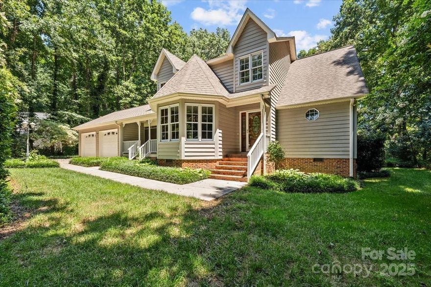 Ever heard that red birds bring good luck? Well, today is your lucky day! This Red Bird Court charmer is tucked on a peaceful cul-de-sac and features a fenced backyard you’re sure to fall in love with. Enjoy peace of mind with a roof and HVAC system both less than 5 years old—and no HOA! Inside, you’ll find 3 bedrooms and 2.5 baths, including a main-level primary suite with a spacious walk-in closet, double vanity, and ensuite bath. The kitchen offers wood cabinets and stainless steel appliances, with laundry also conveniently located on the main level. Storage is abundant throughout. Follow the charming stone paths to a dream workshop with electricity, upstairs storage, and an extra garage bay—already plumbed for water (just not connected). A rare find with flexibility, function, and charm!