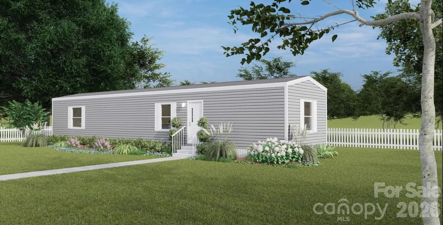 Brand New 2 bedroom 2 bath Clayton Singlewide Mobile home on .80 acres.