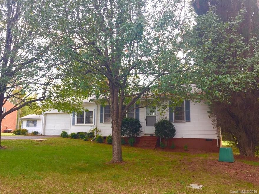 Diamond in the rough conveniently located .5 miles off of I485. Investor alert!  Great rental property.  Fixer upper ready for a new buyer. So much potential. Cute homes on street, low crime area. Priced below tax value
1 car garage, storage area connected to home as well as storage building in back yard. Over half an acre. SOLD AS IS