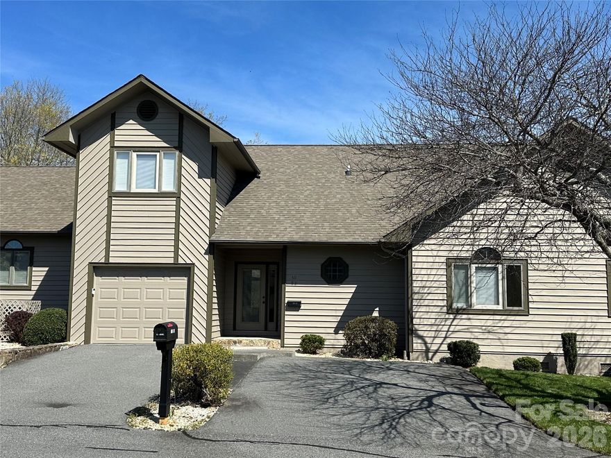 Enjoy panoramic golf course views overlooking the #1 fairway in this inviting townhome. With your vision, this townhome presents a wonderful opportunity to upgrade and tailor the space to your unique style. The main level features a desirable open-concept layout, seamlessly connecting the kitchen, dining and great room beneath a soaring vaulted ceilings. The primary suite offers direct access to the rear deck, along with a spacious bathroom space and walk-in closet.  A second guest bedroom, full bath, and convenient laundry area complete the main floor. Upstairs, you’ll find a generously sized third bedroom with its own bath—fantastic for guests. Extra features include a single car garage, large rear deck and easy walk to the Clubhouse & Swimming/Fitness/ Tennis complex. Jefferson Landing, a gated golf community, features a magnificent 18 hole golf course. Additional amenities associated with Club Membership include access to the clubhouse, swimming pool with dining/ bar area offering tasty food & drink options, well equipped fitness center, pickleball /tennis courts and Riverside Park, which features a covered pavilion adjoining the New River. Himalayan style putting course & a total of seven par 3 practice holes w/ bar & food options available. There is a $1000 Capital Improvement fee pd to the JL POA, by the buyer at closing.