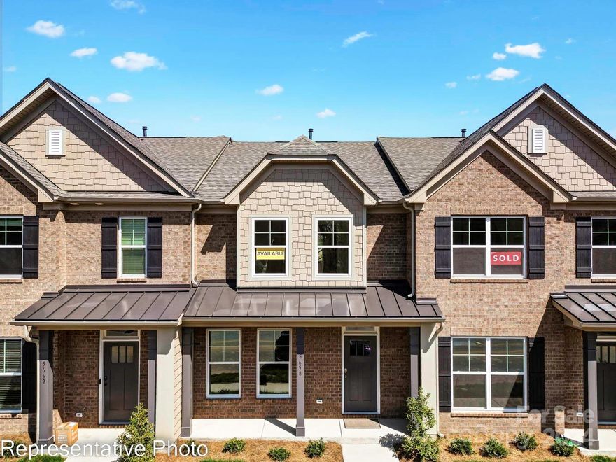 This beautiful, new construction townhome is in an established community within walking distance to shopping, restaurants, and retail! This 2-story Alston townhome which features an attached, rear-load garage and an open main floor with a breakfast area that leads out to the rear patio. This home has a spacious primary bedroom with ensuite bath, two additional bedrooms, and a hall bath. The kitchen will include white cabinets, white quartz counters and stainless steel appliances. Other exciting features included in this home are soft-close drawers and doors, upgraded trim, single basin kitchen sink, EVP flooring on the main floor, and metal stair balusters. Proud to be named 2023 Builder of the Year, by the Home Building Association of Greater Charlotte!