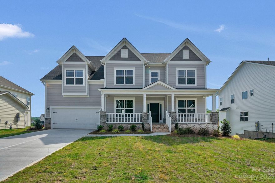 Welcome to this custom built home by Stanley Martin. The grand staircase greets you at the door with a 2-story foyer. The gourmet kitchen has a gas cooktop that opens to the breakfast area which opens to a screened in back porch & deck. The 1st floor also has a spacious living room w/ a gas fireplace, a home office as well as a convenient 1st-floor guest suite. Upstairs you'll find a large bonus room, 3 secondary bedrooms & the primary suite which features large shower w/ frameless glass surround, soaking tub & 3 walk-in closets. The finished basement includes another bedroom & bath, recreational room that leads to the backyard, exercise room, & billiards room. Some of the features seen throughout the house are quartz countertops, iron spindles, upgraded cabinetry, lighting & plumbing fixtures, & a tankless gas water heater. Don't miss out on this great opportunity!