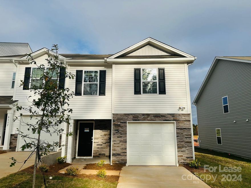 Be the first to live in this pristine, brand-new end-unit home in Charlotte's sought-after University area! This spacious 4-bedroom, 2.5-bathroom residence features a modern layout with luxury vinyl plank flooring on the main level and soft carpeting upstairs. Enjoy the privacy of a secluded patio, perfect for relaxing or entertaining.

Conveniently located near UNC Charlotte, you'll find top-rated schools and amenities nearby. Explore University Research Park for employment opportunities and green spaces. Shopping and dining are just minutes away at Northlake Mall, IKEA, and Concord Mills.

Outdoor enthusiasts will appreciate Reedy Creek Nature Preserve's hiking trails, dog park, and picnic areas. Commuting is easy with access to I-85 and the LYNX Blue Line light rail, providing direct routes to Uptown Charlotte. 

This home combines luxury, convenience, and a fantastic location. Schedule a viewing today to experience all that 6121 Faron Way has to offer!