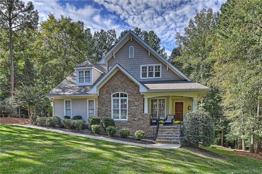 Charming craftsman with open floor plan and quality upgrades throughout including magnificent timber frame screened porch with maintenance free deck for year round outdoor entertaining. Main level features great room with stacked stone fireplace/gas logs & custom mantle opening to dining, kitchen with granite/stainless & breakfast room. Spacious main level master BR and laundry room. 2 BR and Bonus/Optional 4th BR on upper level. Wonderful lot/location, all the amenities to enjoy the lake life!