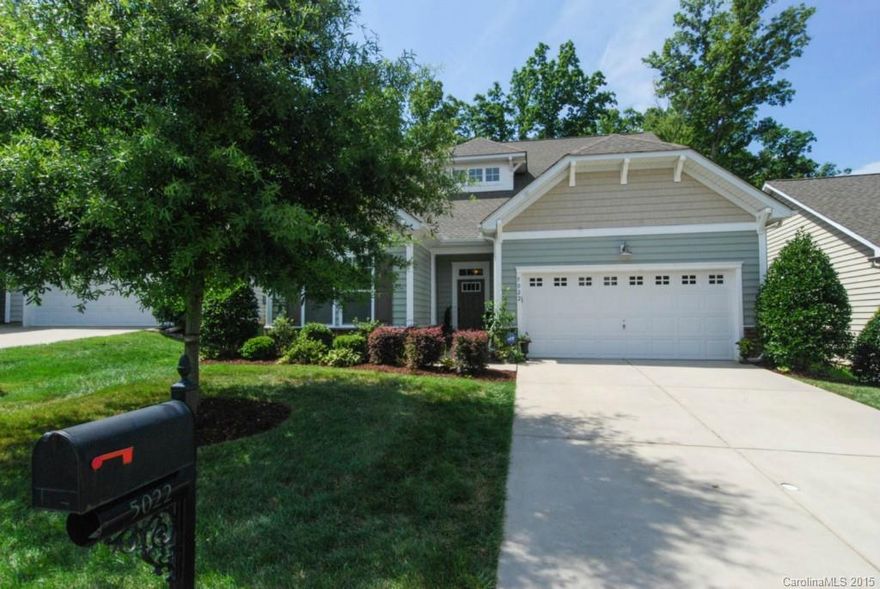 Stunning, like new home in desirable Cobblestone, moments from Ballantyne with low Lancaster County taxes. This home features 3 bedrooms PLUS an optional 4th bedroom/ Study. Extensive hardwoods on main (including Master bedroom) 10' ceilings, Judge's paneling, gas log fireplace, covered porch and a "kitchen to die for". Double ovens, gas cooktop, granite counter tops and center island with Carrera marble top. .27 acre private, wooded lot. This home is a must see. One year home warranty included.