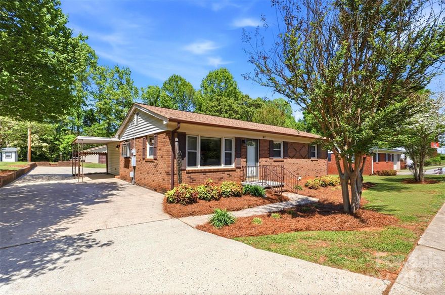 Welcome to this well-maintained 2-bedroom, 1-bath home in a convenient Gastonia location. Inside, you’ll find two spacious living areas—perfect for entertaining, creating a home office, or simply spreading out and enjoying everyday living. The primary bedroom is oversized and could even convert this bedroom into 2 if needed. Outside, the property features an oversized carport along with a great detached garage for storage or that hobby that you have always wanted to start and didn't have the space! Situated just minutes from grocery stores, shopping, restaurants, and daily conveniences, this home combines functionality, space, and location. Whether you’re a first-time buyer, downsizing, or looking for an investment opportunity, this property is one you don’t want to miss.