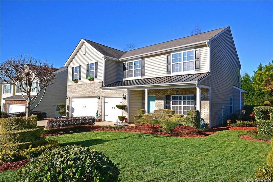 Beautifully landscaped 5 BR, three full BR home in the sought after Mill Creek Falls community. Home features kitchen w/ granite, tile backsplash and center island. Great room has gas log fireplace, hardwoods and wired for surround sound. Upstairs include spacious loft area, owners suite with walk-in closet, bath with garden tub, separate tile shower and dual sinks. Backyard is private and park like landscaped. Three car garage and home warranty. Minutes from dining/shopping. Must see!