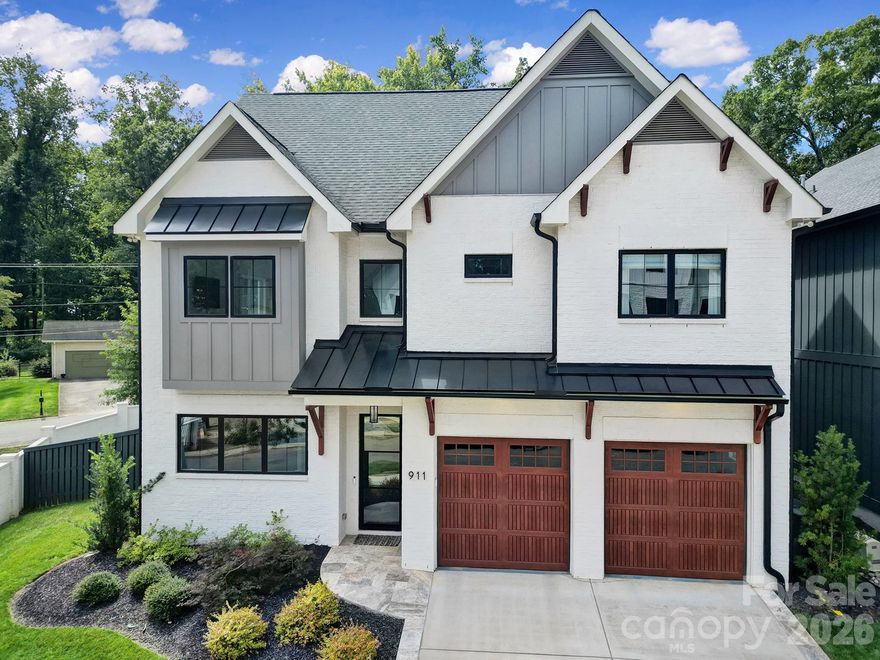 Purchased new in 2022, this Transitional Architecture home has everything. Perfectly situated off the highly desirable Sardis Road, this home puts it's owners in the heart of everything Charlotte has from the best restaurants, shopping, and community events. A rare single family, gated community, this home is located walking distance from James Boyce Park and The McAlpine Creek Greenway. Sidewalks throughout the gated community lead out to beautiful Sardis Road for walkability. The main level features a large chef's kitchen opening to the spacious great room with gas fireplace. The kitchen and great room open to the covered outdoor living area, perfect for entertaining, the holidays, or relaxing outdoors. The owner's suite is spacious with high cathedral ceilings, spa bath, and a large walk in closet. A contemporary first floor office for those who work from home, and the location grants fast access to Uptown Charlotte. The perfect mix of modern and classic, you're minutes from anywhere you want to be in Charlotte.