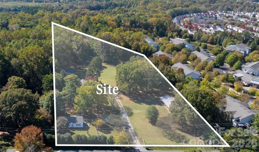 4.34-acre development opportunity located in northwest Charlotte’s growing 28216 submarket. The site fronts Reames Road, a primary east-west corridor, and is served by public water and gravity sewer infrastructure along the frontage. Surrounding area growth includes substantial residential and multifamily development.

Conceptual plans illustrate the potential for approximately 29 townhome lots or a 32–36 unit multifamily development, subject to rezoning and entitlement approvals. Ownership is open to rezoning, creating flexibility for a variety of residential development strategies.

The property is also well suited for a daycare development. Conceptual plans have been completed for an approximately 10,000 SF childcare facility with associated parking, circulation, and outdoor play areas. Daycare is an approved use under the current N1-A zoning designation.

Parcels included: 9009, 9017, 9019, and 9021 Reames Road.