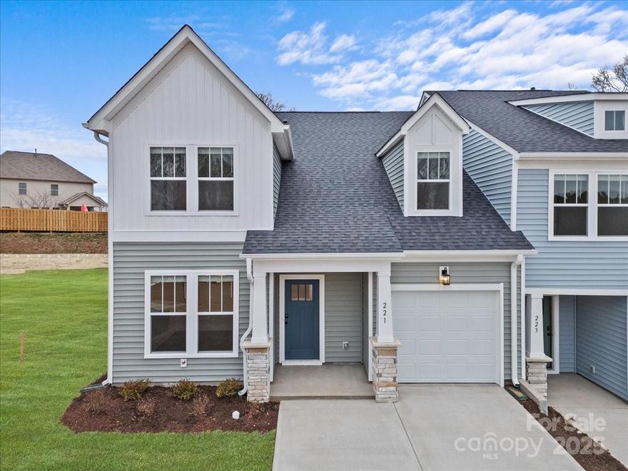 Welcome to Aspen Ridge! Distinguished homes in Lyman, SC, less than an hour to Asheville. Live effortlessly with easy access to I-85, nearby schools, shops, parks and restaurants.
The Summit features 2185 square feet of open living space. The kitchen is a must see with stunning white cabinetry, dark granite countertops, island with sink, and stainless steel appliances including a gas range/oven and refrigerator. The 12’ Cathedral Ceilings makes the living room open and airy and lead out to the covered porch. The main floor Primary Suite features a walk in closet, double vanities and tiled shower. The dining room off the foyer, a full bath and laundry room with washer/dryer included complete the main level. Upstairs are two large bedrooms, a full bath, and a versatile room that would be a great entertaining space. All our homes feature our Smart Home Technology Package including a video doorbell, keyless entry and touch screen hub. 
Come by today to make Aspen Ridge your new home!