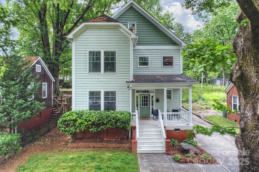 Incredible value on one of Wilmore’s most desirable tree-lined streets. This classic Arts & Crafts home offers a split-bedroom floorplan with site-finished hardwoods, a main-level office or guest bedroom, and a 400SF third-floor bonus room. Bright, open living and dining areas feature recessed lighting, arched openings, and a tray ceiling. Secondary bedrooms share a Jack & Jill bath with split dual vanities. Enjoy a gas stove, ample storage, fantastic entertaining space, a rocking chair front porch, and a private fenced backyard with patio—plus an additional rear lot perfect for future expansion. Zoned for great schools and ready for your personal touches, this home is a rare opportunity in a prime location.