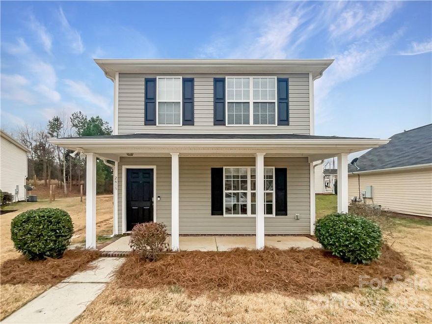Charlotte two-story 3 bedroom, 2.5 bath home featuring a great room, dining room and 3 bedrooms upstairs. Come see this home today! Painted kitchen cabinets and all bathroom vanities, new granite countertops and backsplash in kitchen, and new stainless steel range and dishwasher.