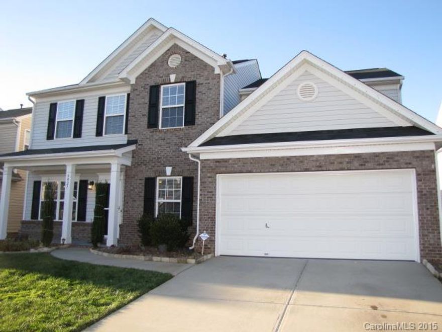 Located in the popular Steele Creek area, this 5-BR, 2.5-BA home has lot of upgrades, incl HW and ceramic tile floors. The floor plan incl a formal LR, a formal DR with wainscoting, a sunroom with vaulted ceilings, and a 1st-floor guest BR. The GR has a fireplace and opens to the kitchen with a neutral tile backsplash and matching counters. The master suite boasts a walk-in closet and private bath with a tiled surround garden tub and separate shower. Enjoy the outdoors on the extended patio!