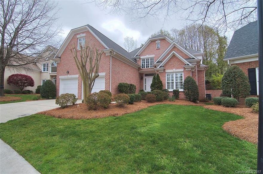 Don't miss chance to live in peaceful gated community! Gorgeous bright home w/open floor plan, 2-story foyer w/grand staircase, H/W floors up & down. Lovely great rm. w/marble FP, many windows, plantation shutters & French door to private fenced yd. Kitchen w/granite, tons of cabinets, SS appliances & brkfast bar. Spacious 1st fl. master w/tray ceiling, lg. bath w/dual vanities, garden tub & walk-in closet. Freshly painted w/new main furnace. Dry Pro encapsulated crawl space. Close to amenities!