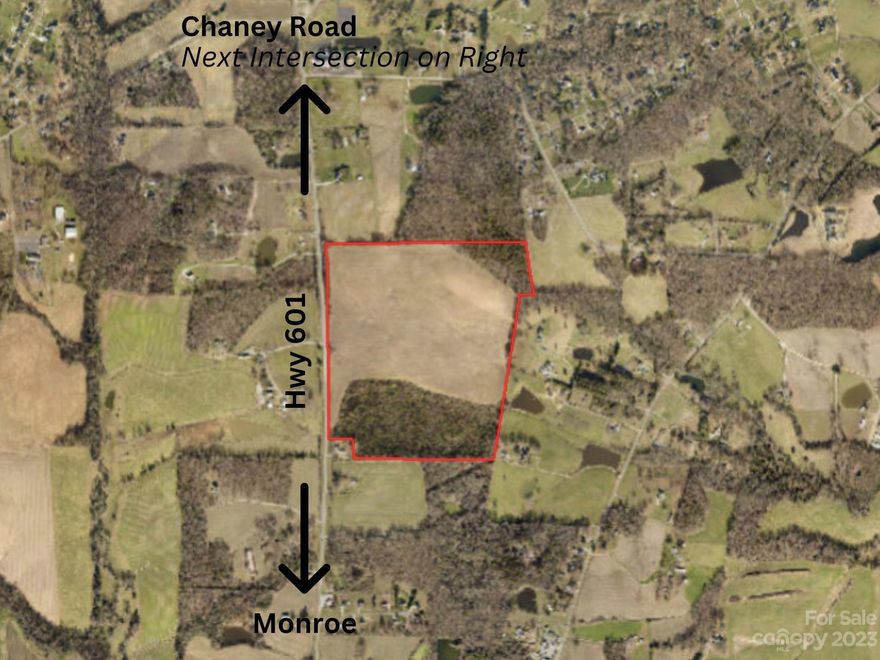 Beautiful 87.3 acre land just 3.6 miles from the 74 Bypass, located on Hwy 601 (Concord Hwy) in Unionville Township. Zoned RA-40, with approx. 1190' +/- of road frontage.  Soil Scientist Dan Spangler completed Perk Test which are located in Documents. Rare opportunity to own an incredible large acreage track of land in the township of Unionville. Acreage was obtained from Tax Records/GIS along with Road Frontage as stated above. Don't miss out this opportunity!  

Please do not walk property without going thru Showing time or Contacting listing agent.  Fields will be planted, and need to be respectful of crops.

No Sign currently installed.  Will have sign in place week of  May 22nd.