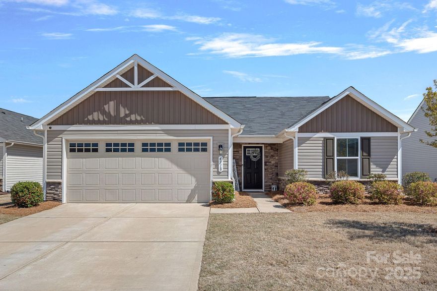 This beautifully maintained 3-bedroom, 2-bathroom home offers the perfect blend of comfort and convenience. Featuring a spacious open floor plan, it's ideal for both entertaining and everyday living. The split bedroom layout ensures privacy, while the primary suite boasts a private en-suite bath for your personal retreat. The kitchen shines with granite countertops and a tile backsplash, adding a touch of elegance. Enjoy the upgraded floors in the common areas and step outside to a nicely sized backyard featuring an extended patio and pergola, perfect for outdoor gatherings or relaxing evenings. Located in a quiet, friendly neighborhood with yard maintenance included in the monthly HOA fee, you’ll also have access to a refreshing community pool. Plus, enjoy easy access to the interstate, shopping, and dining. Don’t miss the opportunity to make this wonderful home yours!