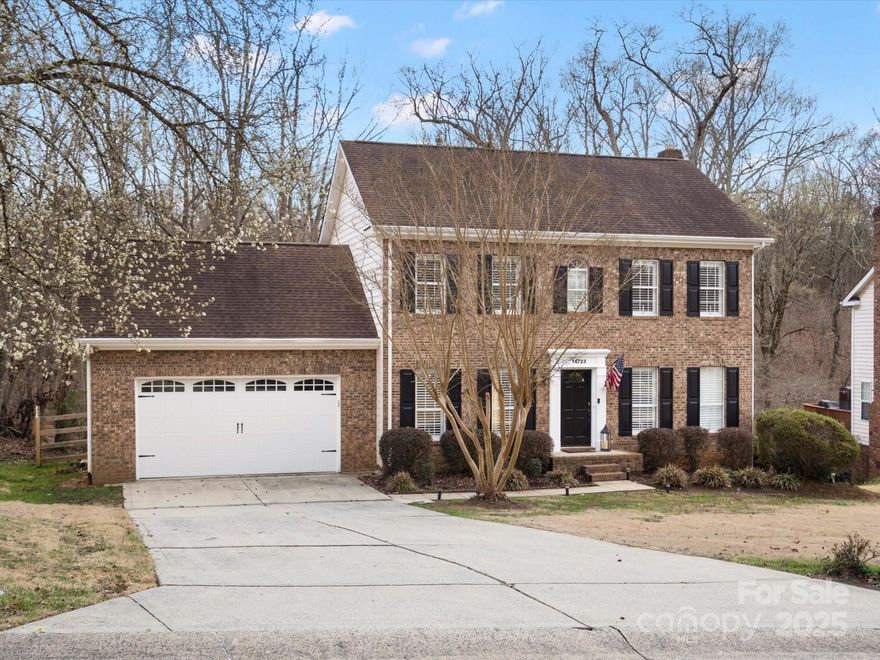 Price Reduced!!Welcome Home!  This beautiful home is conveniently located on the edge of Ballantyne in the wonderful Woodside Falls subdivision in Pineville.  On a cul-de-sac street featuring a large lot, oversized deck and screened in porch AND a walk out basement! WOW! Plantation shutters on the main floor, new modern fireplace, quartz kitchen countertops, custom closet shelving, NO carpet, kitchenette in the basement along with partially finished bathroom and flex spaces, tons of storage, etc....these are just a FEW of the amazing features of this property. The community features a stunning pond, playground, and swim club.  You do NOT want to miss this one!