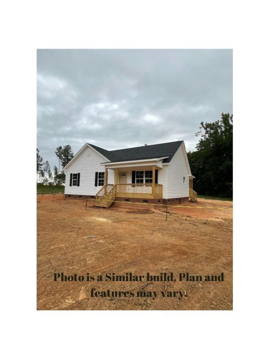 Quality New Construction Ranch on 3 Acres.  This Open Floor Plan Features Vaulted Ceiling in the Great Room, Eat In Kitchen and Covered Front and Back Porches.  Kitchen has Granite Counter Tops, Laminate Flooring and Subway Tile Backsplash.  Private Primary Suite with Trey Ceiling and Walk In Closet.  Primary Full bath has Tub/Shower Combo and a Raised Vanity.  All Electric Home with Well and Septic for Lower Utility Bills.  Only 2 Minutes from I-77, 20 Minutes from Rock Hill and Less than an Hour from Columbia.  Don't Miss your Opportunity to Own a Brand New Home in a community with No HOA or Covenants and Restrictions.