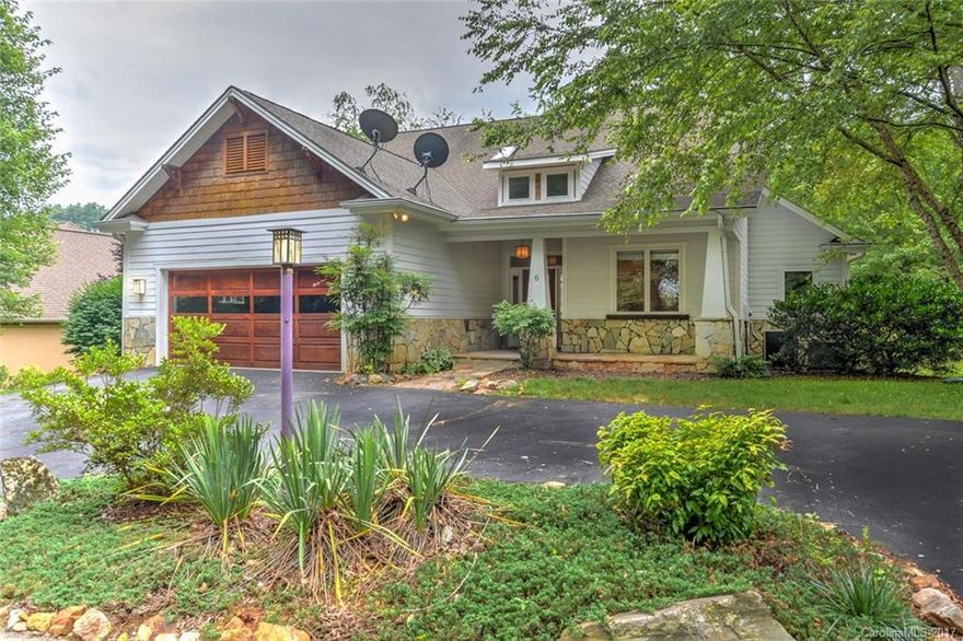 Affordable home in High Vista Falls on a quiet road overlooking the golf course. Easy level entry home offers living area with vaulted ceiling and stone surround wood burning fireplace with insert. Kitchen has island and double wall ovens and opens to dining area and then large deck overlooking the golf course. Large master on main has walk in closet and large bath. Terrace level features 2nd master suite with kitchenette and family room with 2nd fireplace.  Office and play/sewing room too!