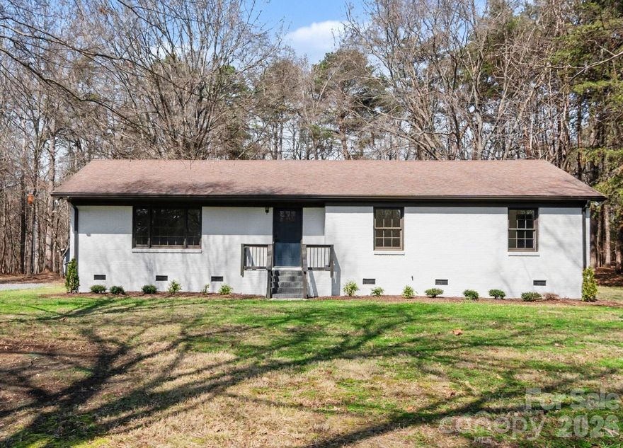 Fully renovated one-story ranch on nearly .78 acres with no HOA! This move-in-ready home features a beautifully remodeled interior with modern finishes throughout. The bright kitchen includes white shaker cabinets, quartz countertops, stainless steel appliances, and a stylish tile backsplash—perfect for everyday living and entertaining.
Both bathrooms have been tastefully updated with new vanities and tile flooring. The entire home features brand-new luxury vinyl plank flooring along with fresh interior and exterior paint for a clean, modern feel.
Situated on a spacious .78-acre lot, this property offers plenty of room to enjoy outdoor living. Relax on the back deck overlooking the yard or take advantage of the detached storage building—ideal for hobbies, tools, or extra storage. Enjoy the convenience of a fully updated, move-in-ready ranch with modern finishes, a large lot, and no HOA. This property offers the charm and privacy of country living while being conveniently located close to dining, grocery stores, the lake, and outdoor recreation