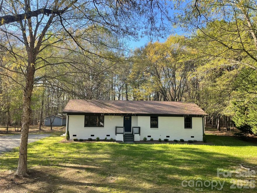Fully renovated one-story ranch on nearly .78 acres with no HOA! This move-in-ready home features a beautifully remodeled interior with modern finishes throughout. The bright kitchen includes white shaker cabinets, quartz countertops, stainless steel appliances, and a stylish tile backsplash—perfect for everyday living and entertaining.
Both bathrooms have been tastefully updated with new vanities and tile flooring. The entire home features brand-new luxury vinyl plank flooring along with fresh interior and exterior paint for a clean, modern feel.
Situated on a spacious .78-acre lot, this property offers plenty of room to enjoy outdoor living. Relax on the back deck overlooking the yard or take advantage of the detached storage building—ideal for hobbies, tools, or extra storage. Enjoy the convenience of a fully updated, move-in-ready ranch with modern finishes, a large lot, and no HOA. This property offers the charm and privacy of country living while being conveniently located close to dining, grocery stores, the lake, and outdoor recreation