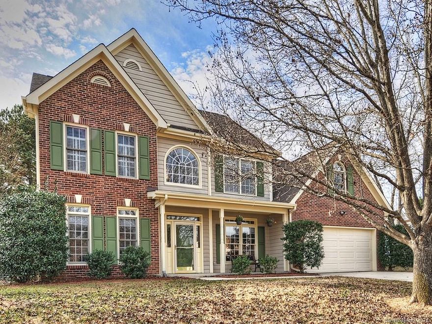 Upgraded home in established neighborhood, Palmetto Plantation in Fort Mill. 3 bedrooms and 2.5 baths with formal dining and living areas. Open great room with gas fireplace. Updated kitchen with gas range, tile floors, and more.  Wood floors. Large bonus room with extra storage. Corner fenced in lot on small cul-de-sac street.