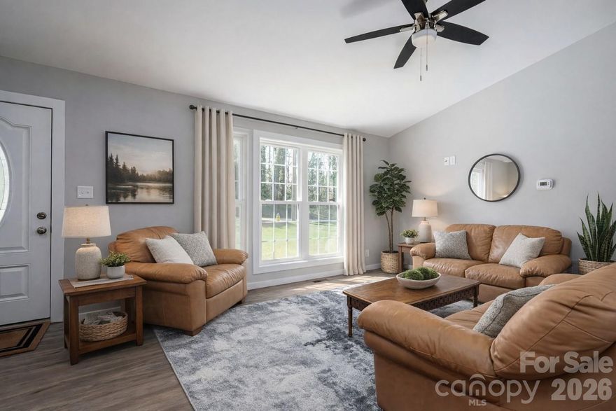 This nearly new site-built home, just over a year old, is in pristine condition and ready for you to call it home! Enjoy a fantastic location close to popular downtown Newton. You can walk to all the new shops and restaurants, theatre, arts center and library. This fabulous home features an open floor plan, perfect for modern living, with 3 spacious bedrooms that provide plenty of room for relaxation and comfort. One level living featuring Granite Countertops, LPV flooring and more! With proximity to Hickory and Charlotte this home is in the ideal location! Some photos virtually staged.