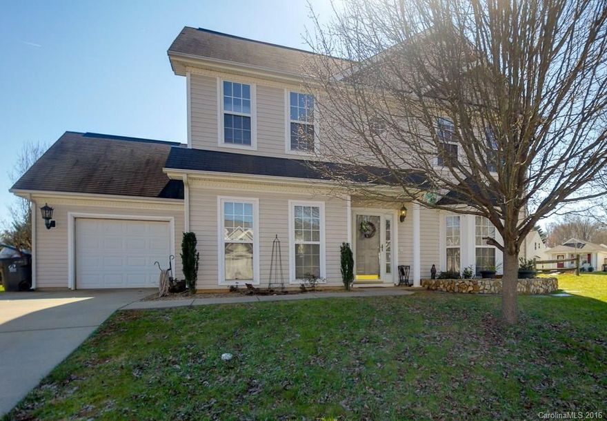 Wonderful Place to Call Your New Home! This lovely home has 3 bedrooms, 2 1/2 baths with a garage that is currently being used as a 4th bedroom (garage door rails have been removed but are available to reinstall). . Large backyard Play-set and Invisible Fence + 1 Collar Which ARE included in the purchase of this home! Shelton Ridge is a peaceful community, conveniently located with quick access to Hwy 77 and 485. Community playground is nearby too.