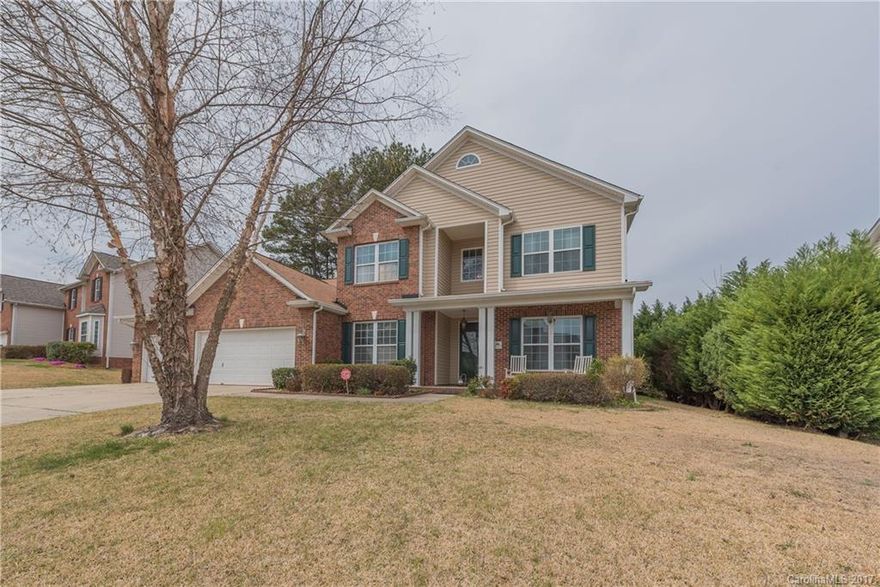 Welcome home! This home has it all - 3000 Sq. Ft.  4 beds 3 Bath bonus.  3 car garage oversized Back yard fenced with tree and covered patio to enjoy! .  Great Union county schools. This home has been priced to sell! Convenient easy drive to 485 and 74. This home is nicely nestled in the neighborhood. Rare find in Union County w/Master Bedroom downstairs, big lot with lots of space to enjoy our wonder Carolina weather!  BRAND NEW HOT WATER HEATER AND CARPET UPSTAIRS!Please remove shoes thank you