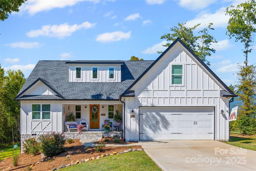 Welcome to this charming 3 BR, 2 BA home with a spacious bonus room upstairs, perfectly situated in the Magnolia neighborhood on over an acre lot. The inviting front porch sets the tone with its stone accents and welcoming entryway, while the interior offers an open, light-filled layout designed for both comfort and functionality. The split floor plan centers around the heart of the home; an entertainer's dream kitchen with upgraded Samsung Bespoke designer appliances that flows seamlessly into the living room, highlighted by a cozy gas fireplace as the focal point. The primary bedroom includes an ensuite and walk in closet. The upstairs bonus room provides a flexible space for multi purpose. This home combines modern farmhouse style with the tranquility of a large, private lot. The home has a water filtration system, tankless water heater, and meticulously maintained by the original owners. The HOA allows egg laying hens and the chicken coop conveys with home. It's ready to become your retreat away from the hustle and bustle.