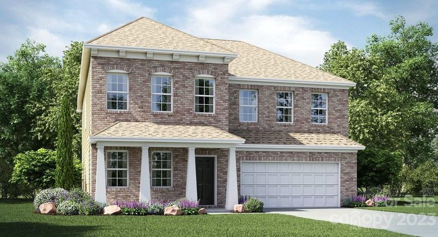 The Grisham offer a large open floor plan offers 5 beds, 4 full baths with guest suite on first floor, EVP floors on first floor main living areas, tile floors on all baths and laundry room, gourmet kitchen with two full oves and a 5 burner gas cooktop included, second floor walk-in laundry room and an open loft area, luxurious and spacious owner's suite with spacious walk-in closet and many more included features!Resort style amenities and outdoor activities all within walking distance. This home will be complete Summer 2024.  Schedule your visit now while there is still time to change some colors.  The Elizabeth community is in a prime location near I-77, shopping, dining, and more. The community features a future resort-style pool, 2-story clubhouse, workout facility, pickleball and bocce ball courts, playground, and walking trails. Representative photos are for illustrative purposes only.