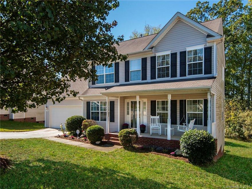 Beautifully Landscaped. Rocking Chair Front Porch. Deck. Large, Flat, Tree-Lined Backyard. Hardwoods. Ceramic Tile. Architectural Details, Wainscotting. Granite Countertops. Vaulted Ceiling.  Fourth Bedroom or Bonus Room. All Bedrooms Upstairs. Natural Light. Cozy Fireplace. Under Cabinet Lighting. New Refrigerator and Dishwasher. New A/C!!! Updated Lighting. Nest Thermostat. Tall Crawlspace. Two Car Garage. Upgraded Faucets. Easy Flow Floor Plan. Impeccably Maintained. A must see!