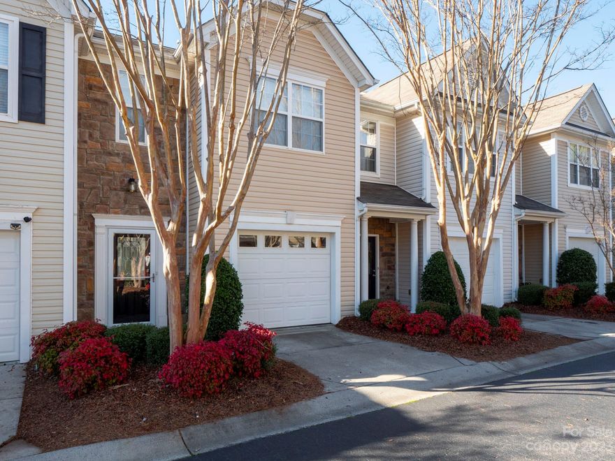 Welcome to 1908 Travertine! 
Inside, you'll find a kitchen decked out with granite counters and ample cabinet space.
A breakfast area adjoins the main living area which has a cozy gas fireplace. There is a half bath on the main floor. The rear yard has a patio and privacy fencing. Upstairs you'll find 2 bedrooms, including the primary bedroom, 2 full bathrooms and the laundry facilities.
Loads of shopping, dining and nightlife. Just 2 Miles to I-77 and 18 miles to downtown Charlotte. Airport is also about 18 miles away.