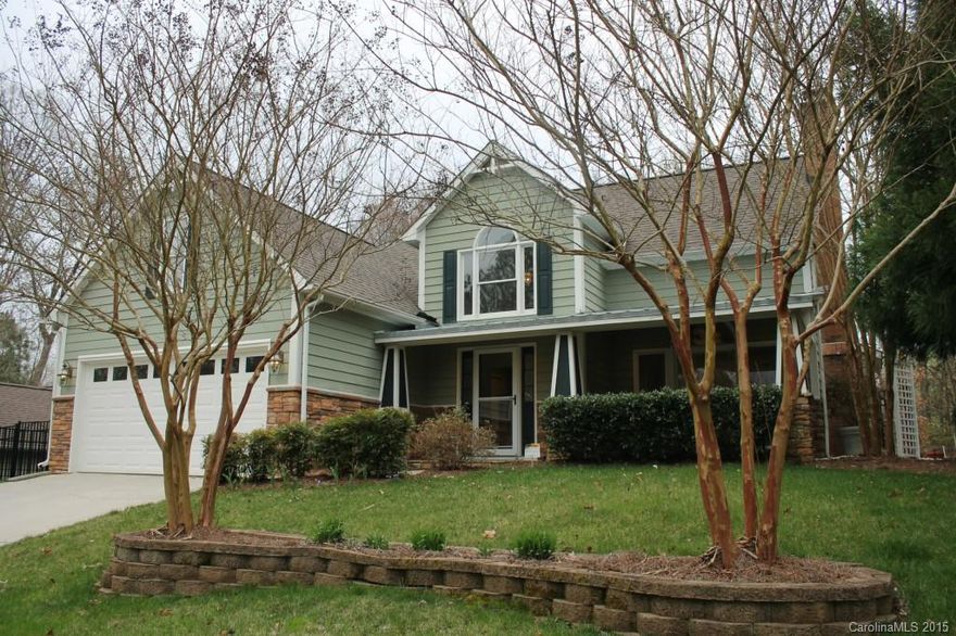 Charming curb appeal, private setting, beautiful custom features & upgrades. Move-in ready home offers custom trim work, hardwood flooring & updated custom baths & kitchen. Enjoy the quiet privacy of the outdoors on the deck overlooking the gorgeous flat backyard, or the lovely front porch. Indoors, enjoy the large master suite & spacious bonus room. Located on a cul-de-sac street w/in easy walking distance to parks, golf, trails, brand new elementary school & more!