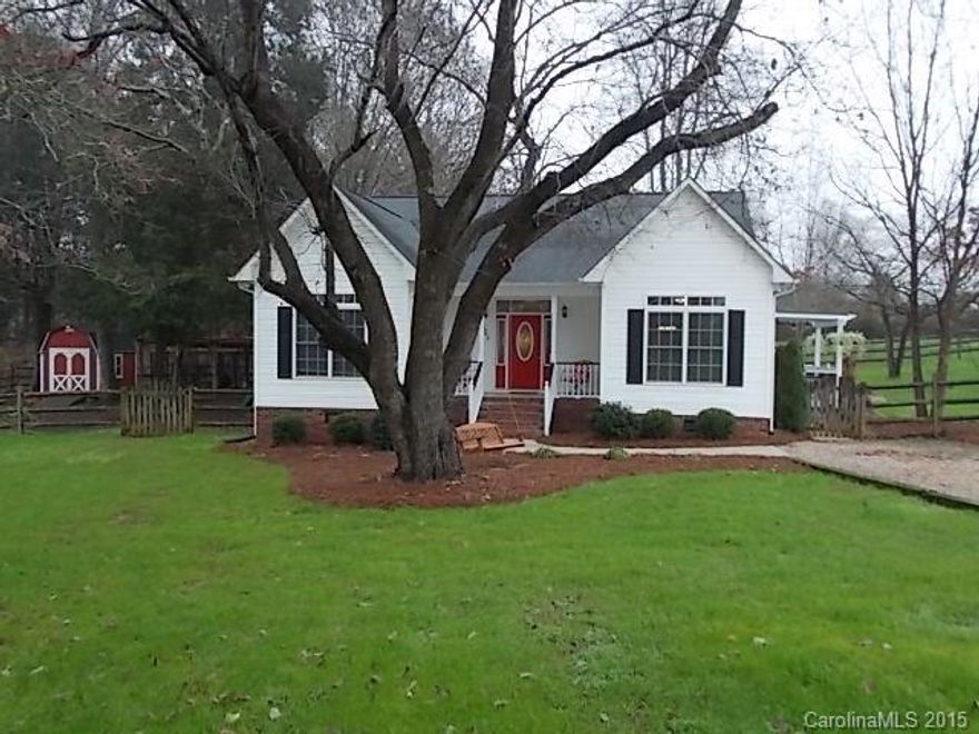 USDA! Qualifies for USDA 100% Financing! Well maintained 3BR/2BA Ranch on 1 acre. Wood Floors, Ceramic Tile, Open Floor Plan. 9' Ceilings! Front Porch, Large Rear Deck and Pergola that's perfect for entertaining. Fenced Yard, Out-building, Fire pit, and SO much more!