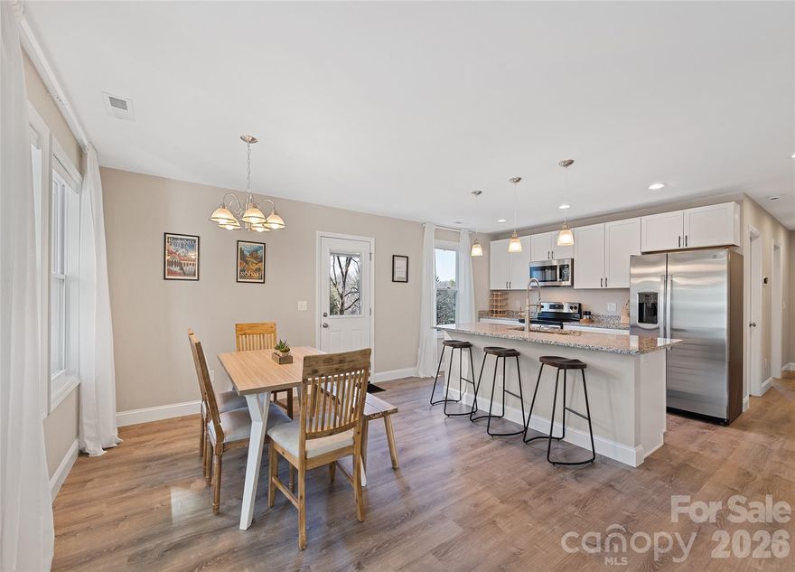 Come see this stunning and private three bedroom bungalow located less than five minutes from all that downtown Canton has to offer! Tucked just off the main road in a peaceful setting, this 2023 built home captures long-range, layered mountain views to the west, perfect for enjoying breathtaking sunsets year-round. Inside, the primary bedroom features an ensuite bath with a walk-in shower, while two additional bedrooms share a well-appointed hall bath between. The kitchen is a true showpiece boasting stainless steel appliances, granite countertops, a large center island with a deep basin sink, and soft-close cabinets and drawers. Designed for effortless one-level living, this home has also proven to be a successful vacation rental, making it an ideal choice for a full-time residence, private mountain getaway, or investment opportunity. Don’t miss your chance to see it, call today to schedule your private showing!