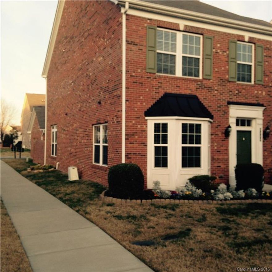 Nice Townhome within the Lake Park neighborhood and near shops and restaurants and service stores. This home has hardwood floors downstairs with carpet upstairs and tile floor bathrooms. Kitchen has 42" cabinets, granite countertops and SS appliances including the refrigerator. Ceiling fans in all major rooms, HVAC zoned, and walk in closets for each master bedroom. Excellent stone paved private enclosed patio and yard, attached to the 2 car enclosed garage. Great Union county schools.