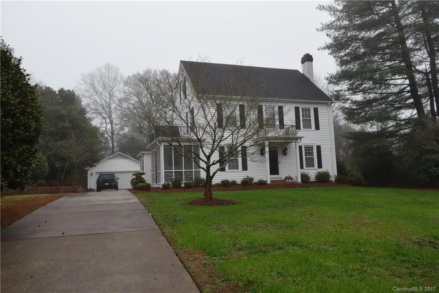 Lots of charm and character in this home. Many features to include a huge laundry room with cabinets. Lots of closet space, attic storage. Beautiful hardwood flooring. Master on main currently used as a den. 3 spacious bedrooms up. Large 2 car detached garage and a very large 1 car attached (great place to expand downstairs master if desired.) Guest house or office w 1/2 bath (224 sq ft.) New roof in 2011. This is a well cared for home that shows very nicely. Great central location as well!