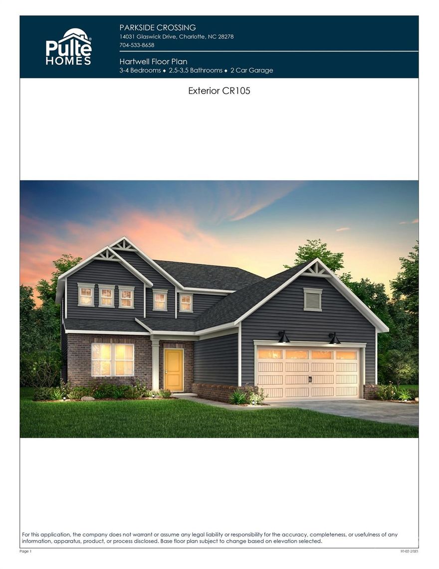 Located minutes away from the Rivergate Shopping Center, Carolina Premium Outlets, McDowell Nature Preserve, and Lake Wylie, and in close proximity to the Charlotte Douglas International Airport. This Hartwell is a 3-bed, 2.5-bath two-story home. The first floor features a private study, open kitchen-living space, and luxe owner's suite, and the second story offers two additional bedrooms, a full bathroom, and a huge loft. High-end finishes include a backyard covered lanai, tankless water heater, wood stair treads, gas stainless steel appliances, and crown molding. Located on a private home site, backing up to a community common open space. We are offering a finance incentive with use of our preferred lender.  HOA fees includes High-Speed Internet and TV service, with an amenity center upcoming. Contact us to learn more about the neighborhood and our new home line-up!