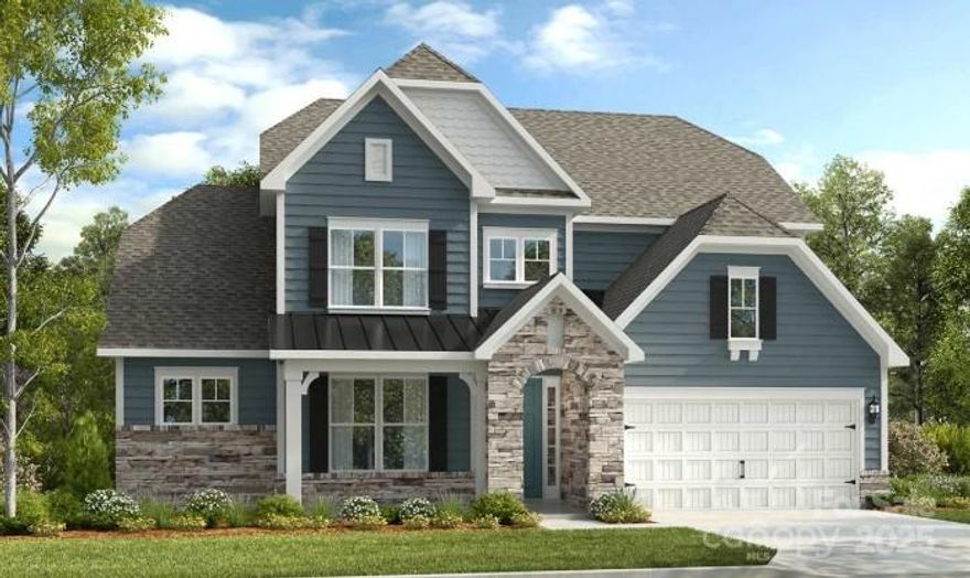 New Construction - December Completion! Built by America's Most Trusted Homebuilder. Welcome to the Wembley at 1021 Sugar Creek Road in Estates at Sugar Creek. This thoughtfully designed floorplan offers a warm and inviting layout perfect for everyday living. The main level features a spacious primary suite with a private bath and walk-in closet, along with a gathering room centered around a cozy gas fireplace. The kitchen flows beautifully with a large island, walk-in pantry, and casual dining space, while the sunroom off the great room adds a bright spot for relaxing. A versatile study near the foyer provides extra flexibility for work or hobbies. Upstairs, three secondary bedrooms, two full baths, and a generous game room create plenty of space for family and friends. Enjoy easy access to I-77, I-485, and Highway 521, plus the vibrant Ballantyne Bowl with brand-new restaurants and community events. Surrounded by Carolina woods, scenic parks, and gorgeous golf courses, this location offers natural beauty and endless opportunities for recreation. Additional highlights include: sunroom, dual tankless water heaters, tray ceilings, large walk in shower at primary bath, study, fireplace at great room. Photos are for representative purposes only. MLS#4329308