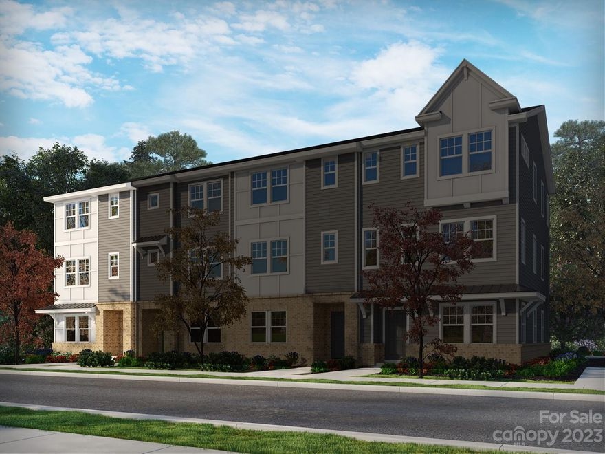 Brand new, energy-efficient home ready NOW! Work from home in either the first-floor study or second-story pocket office. Balcony on the main level extends living space outside. Stone cabinets, ice white quartz countertops, cool grey EVP flooring, greyish-brown carpet in our Distinct package. The Heights Series at City Park brings a series of well-designed three-story townhomes to the Charlotte Coliseum District. Enjoy convenient lifestyle and location with access to the Charlotte Regional Farmers Market and a host of dining options just outside your front door. Nearby golf courses and Renaissance Park offer plenty of outdoor entertainment while easy access to I-485 and I-77 provides proximity to employment centers and Uptown.  Each of our homes is built with innovative, energy-efficient features designed to help you enjoy more savings, better health, real comfort and peace of mind.