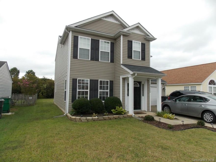 Tranquil two story home located close to shopping in the conveniently located Steele Creek area.  The first floor of the home features a large great room, kitchen with breakfast seaiting area, attached two car garage, and flat backyad with a concrete patio.  The second story features the master bedroom with on-suite bathroom and three additiona bedrooms.