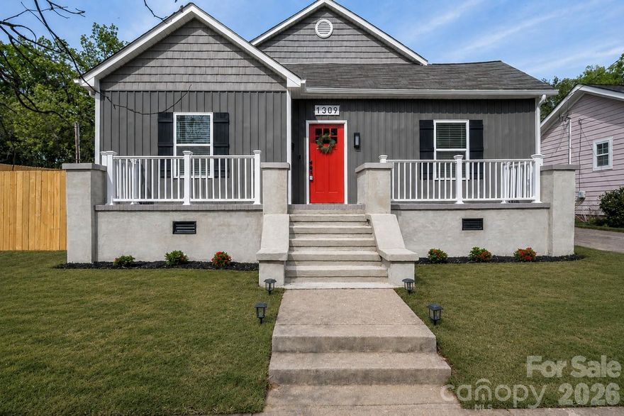 This thoughtfully updated home pairs clean, modern finishes with a layout that just makes sense.

Located minutes from Uptown Charlotte with easy access to Optimist Hall, Camp North End, and the NC Music Factory, the setting offers convenience to some of the city’s most popular dining and entertainment spots.

A wide, welcoming hallway enhances the sense of space and flow, while maintaining elements of the home’s original charm. The living space feels bright and connected, ideal for both everyday living and hosting. The renovation was done with intention- featuring all new flooring, updated lighting, quartz countertops, beautifully tiled showers, and new windows throughout.

Every detail was considered to create a cohesive, modern feel while maintaining a sense of warmth. Exterior updates include new siding and a newly installed privacy fence, rounding out the home’s complete transformation.